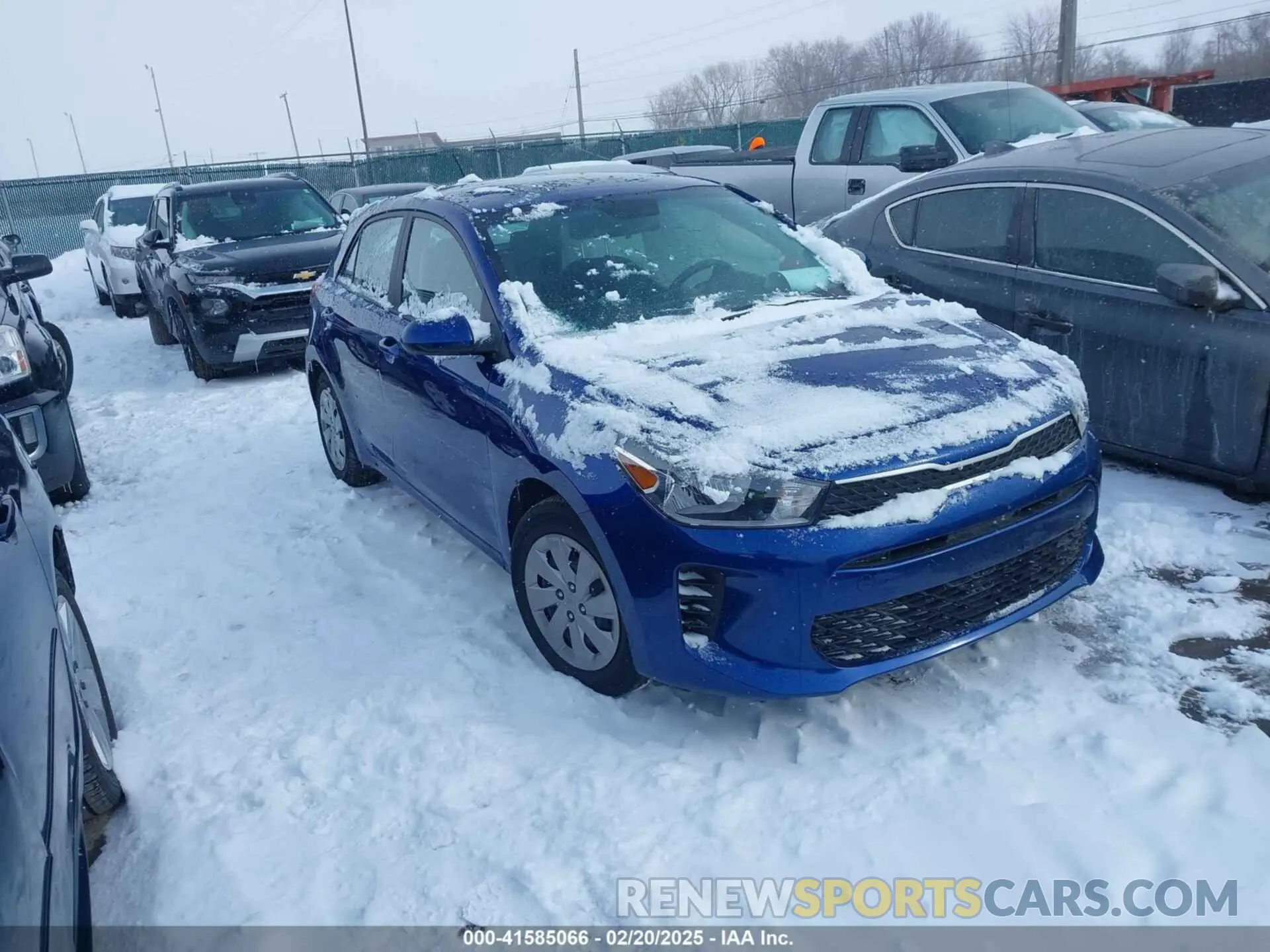 1 fotografías del automóvil dañado 3KPA25AD2LE342042 KIA RIO 5-DOOR 2020
