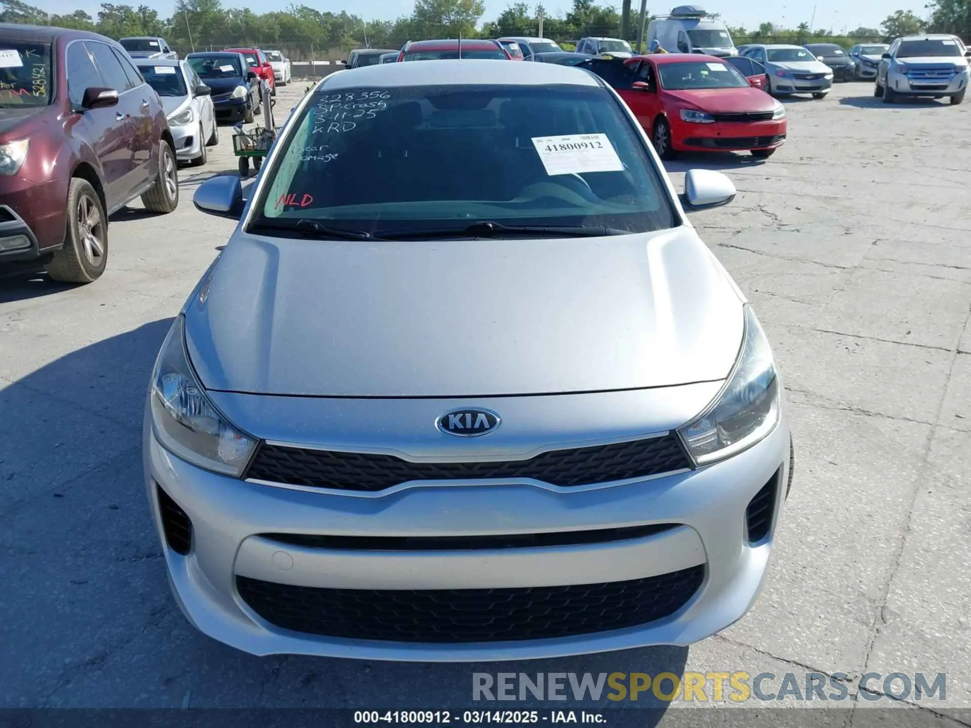 13 fotografías del automóvil dañado 3KPA25AD4LE309303 KIA RIO 5-DOOR 2020