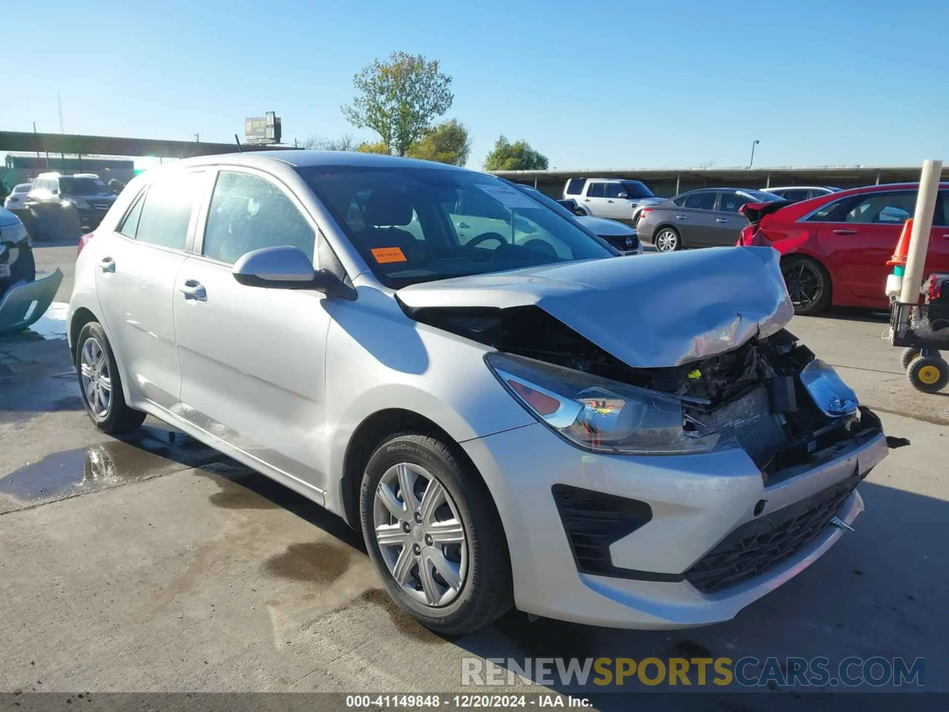 1 fotografías del automóvil dañado 3KPA25AD7ME433289 KIA RIO 5-DOOR 2021