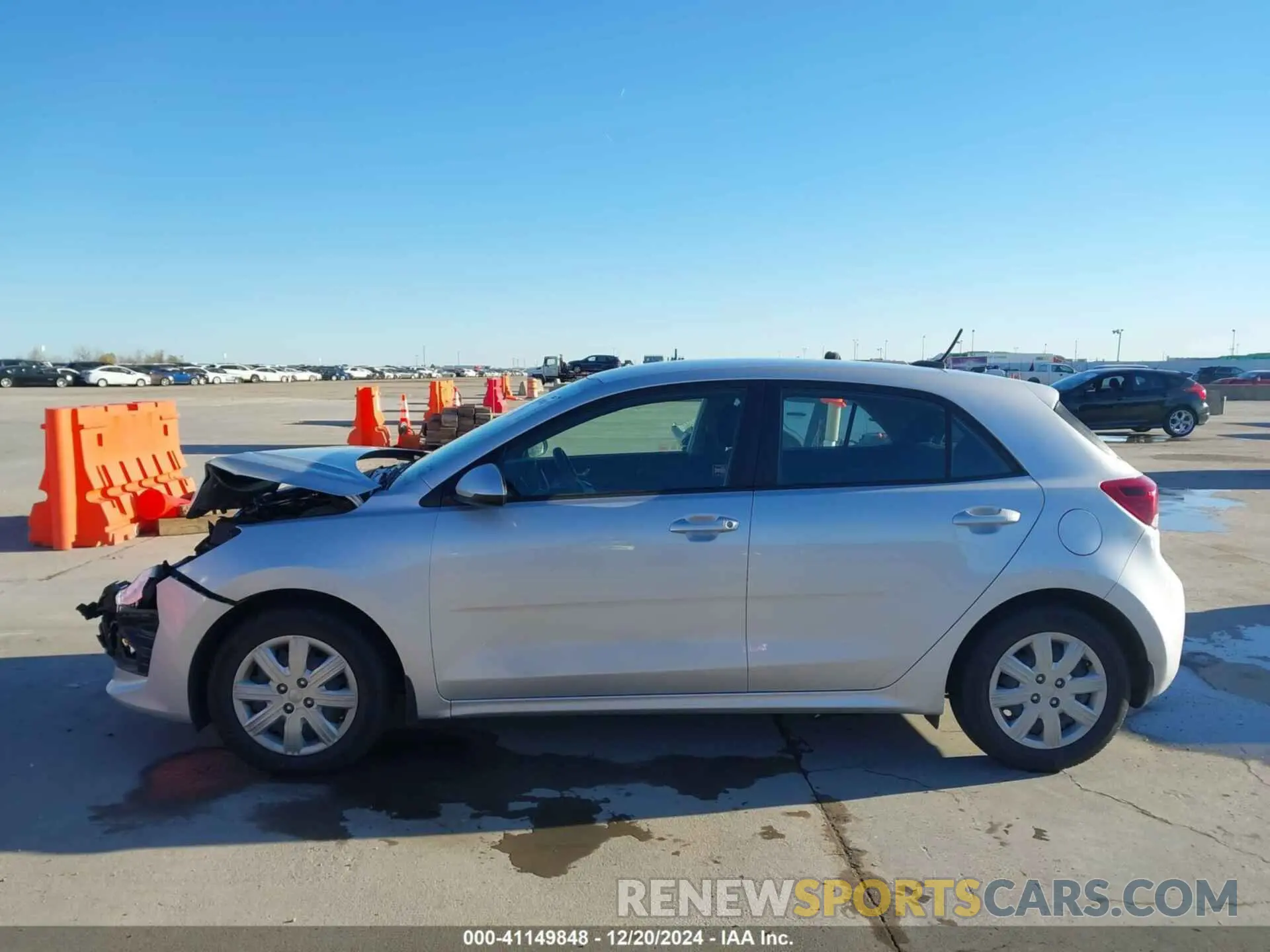 14 fotografías del automóvil dañado 3KPA25AD7ME433289 KIA RIO 5-DOOR 2021