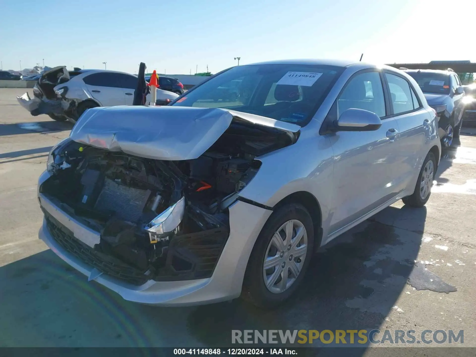 2 fotografías del automóvil dañado 3KPA25AD7ME433289 KIA RIO 5-DOOR 2021