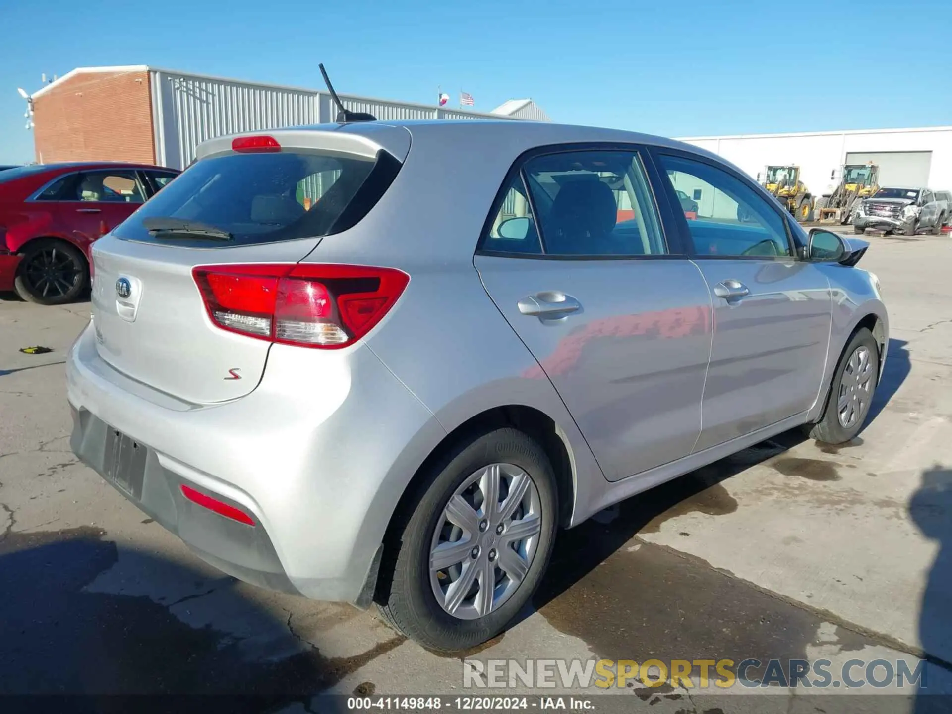 4 fotografías del automóvil dañado 3KPA25AD7ME433289 KIA RIO 5-DOOR 2021