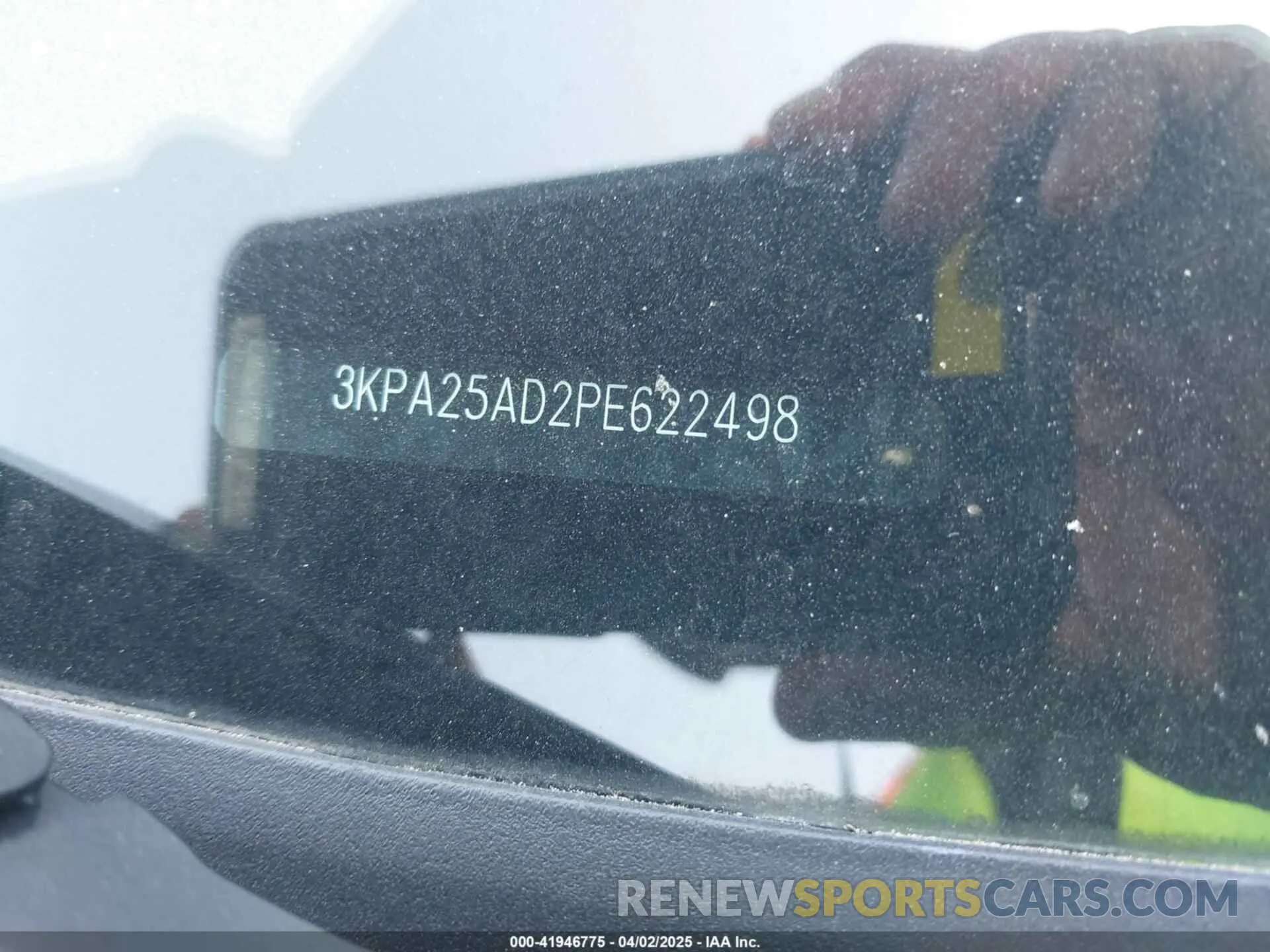 9 fotografías del automóvil dañado 3KPA25AD2PE622498 KIA RIO 5-DOOR 2023