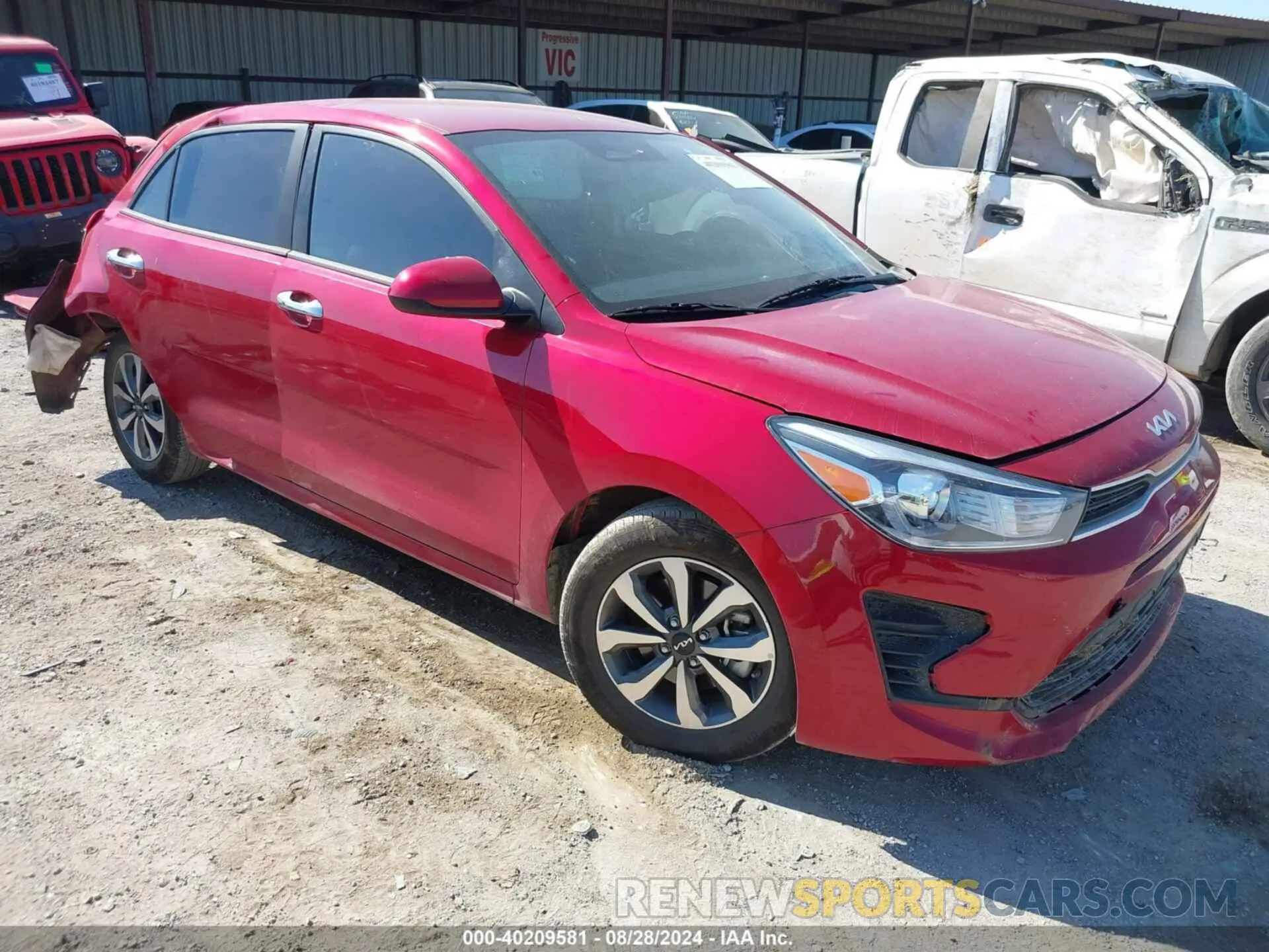 1 fotografías del automóvil dañado 3KPA25AD5PE594650 KIA RIO 5-DOOR 2023