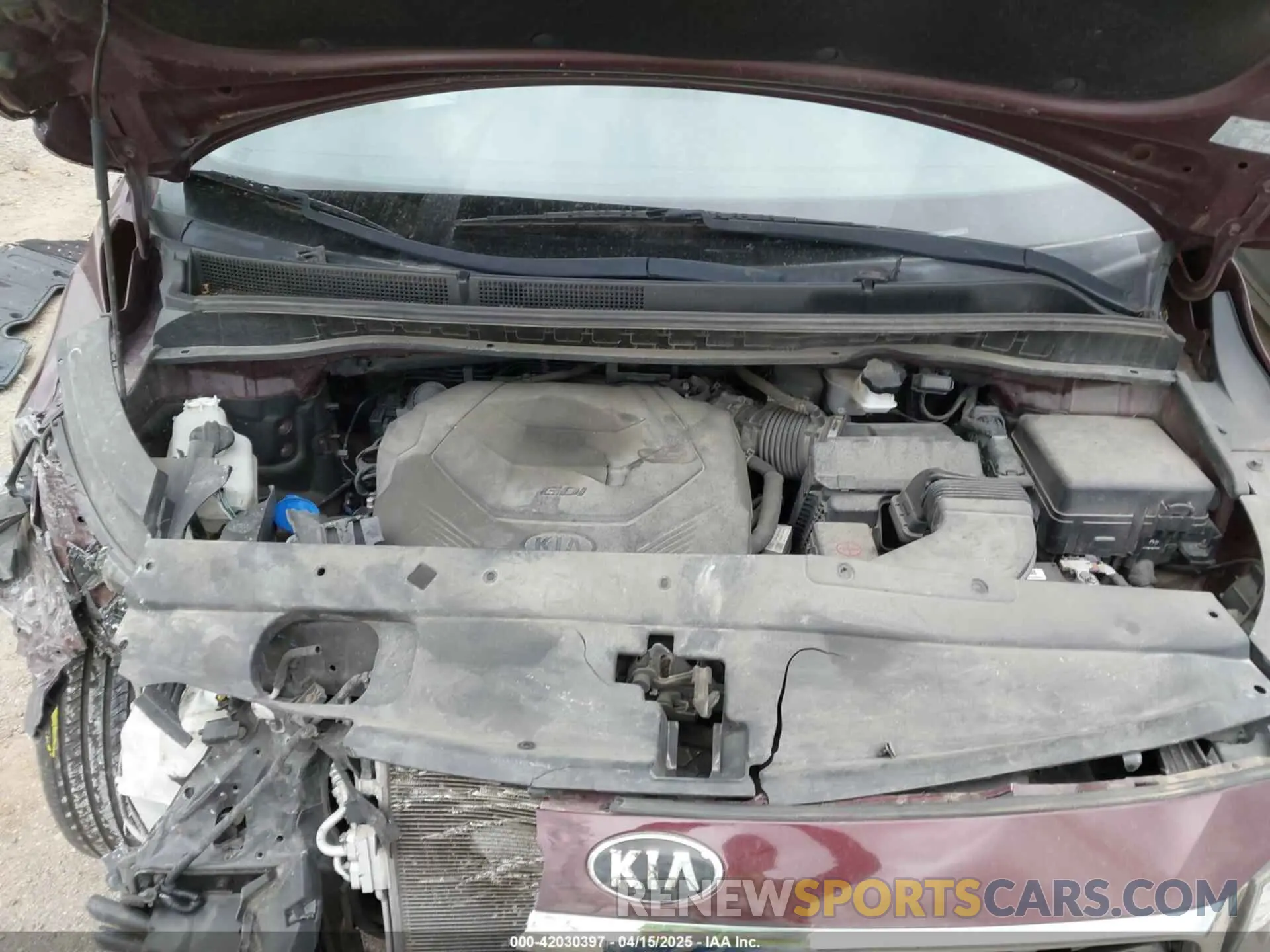 10 fotografías del automóvil dañado KNDMB5C12K6537496 KIA SEDONA 2019