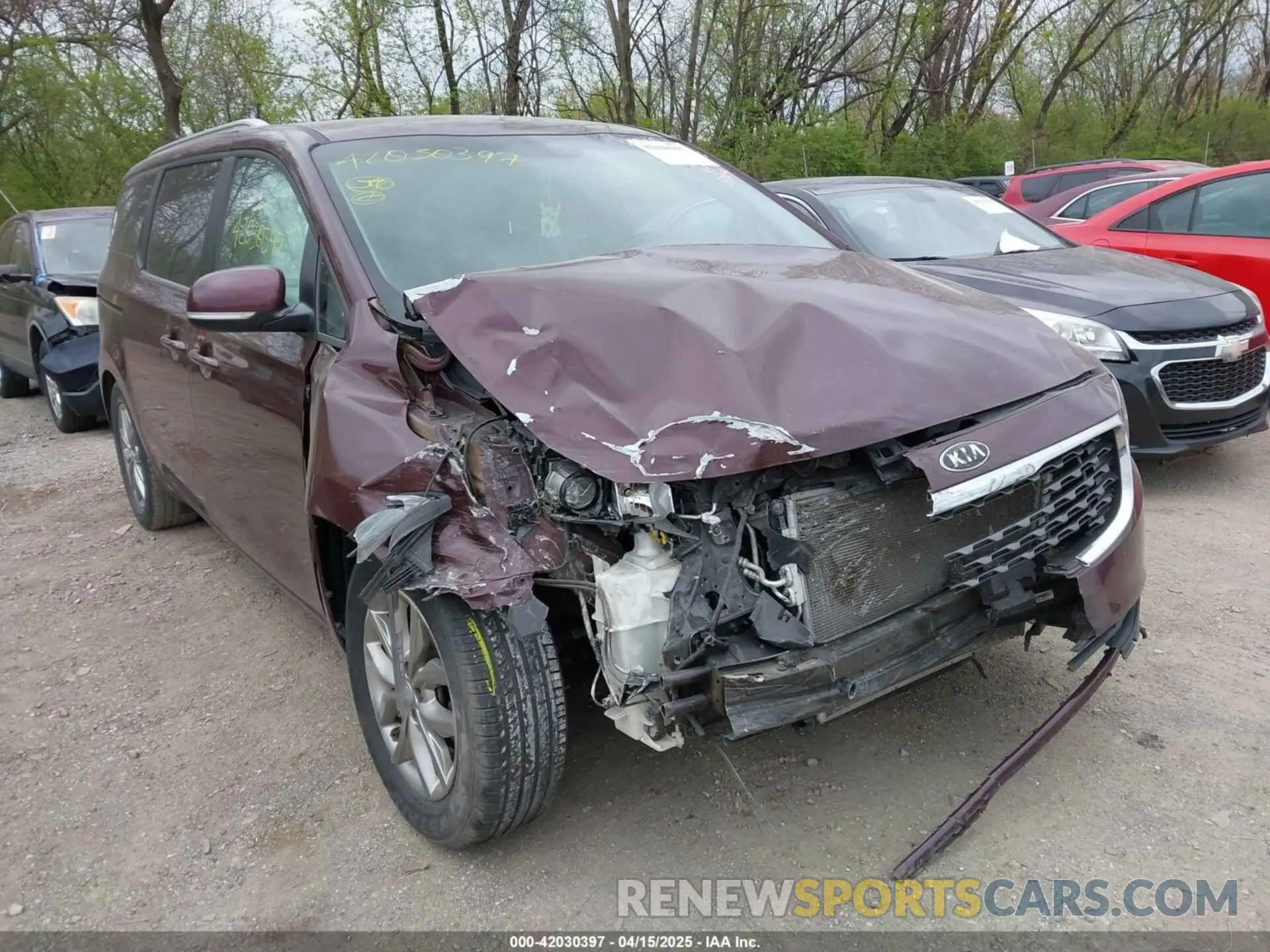 6 fotografías del automóvil dañado KNDMB5C12K6537496 KIA SEDONA 2019