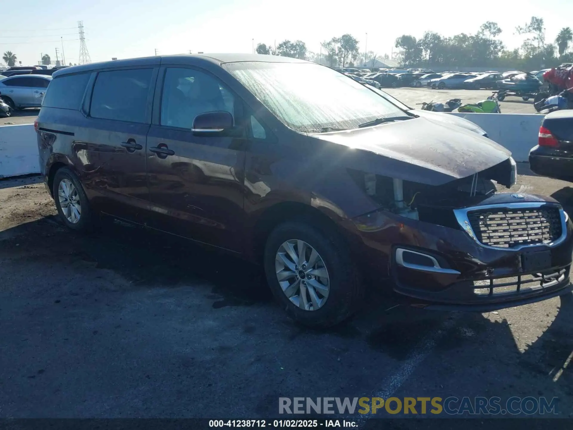 1 fotografías del automóvil dañado KNDMB5C13K6510291 KIA SEDONA 2019