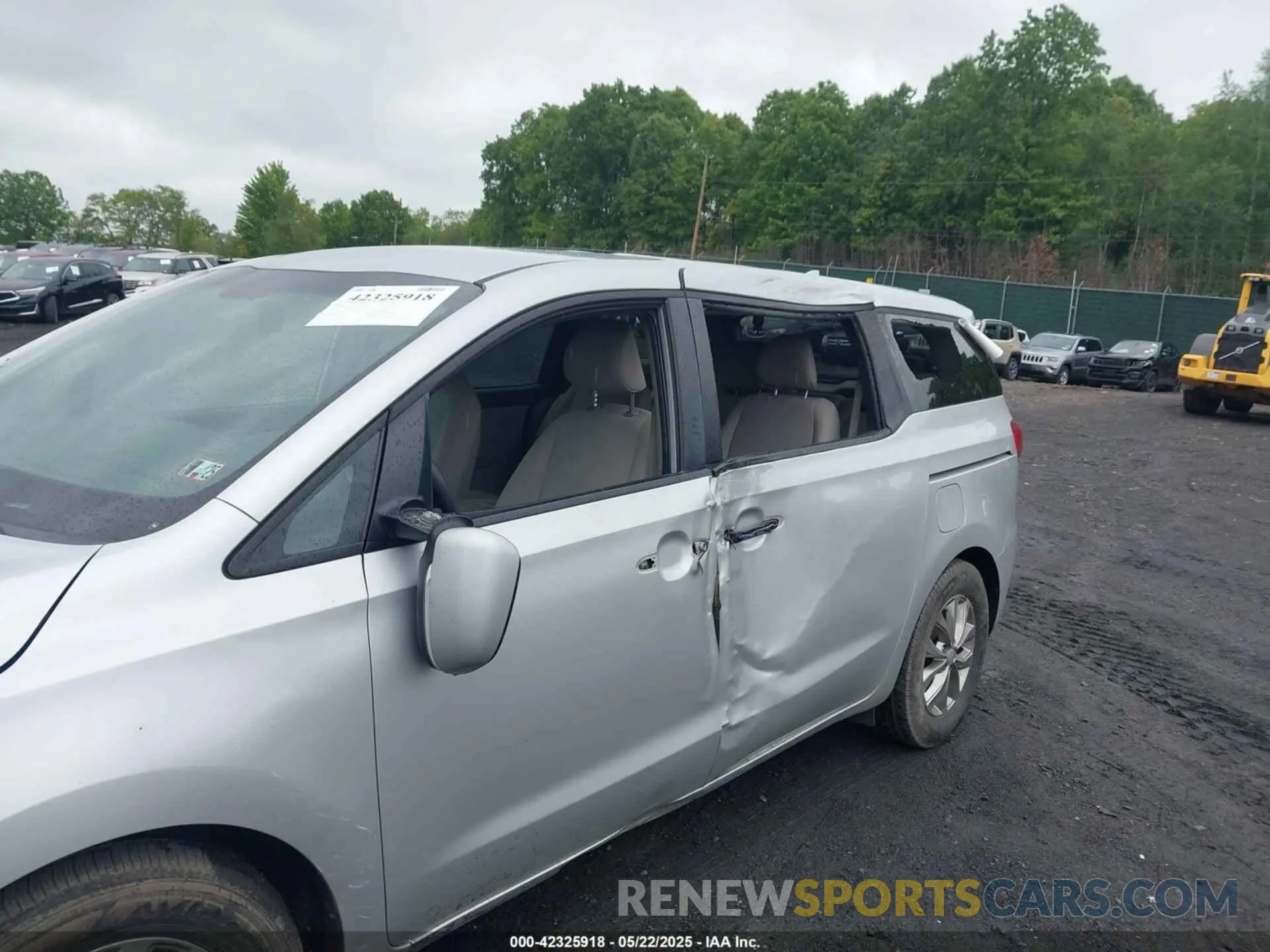 6 fotografías del automóvil dañado KNDMB5C16L6596326 KIA SEDONA 2020
