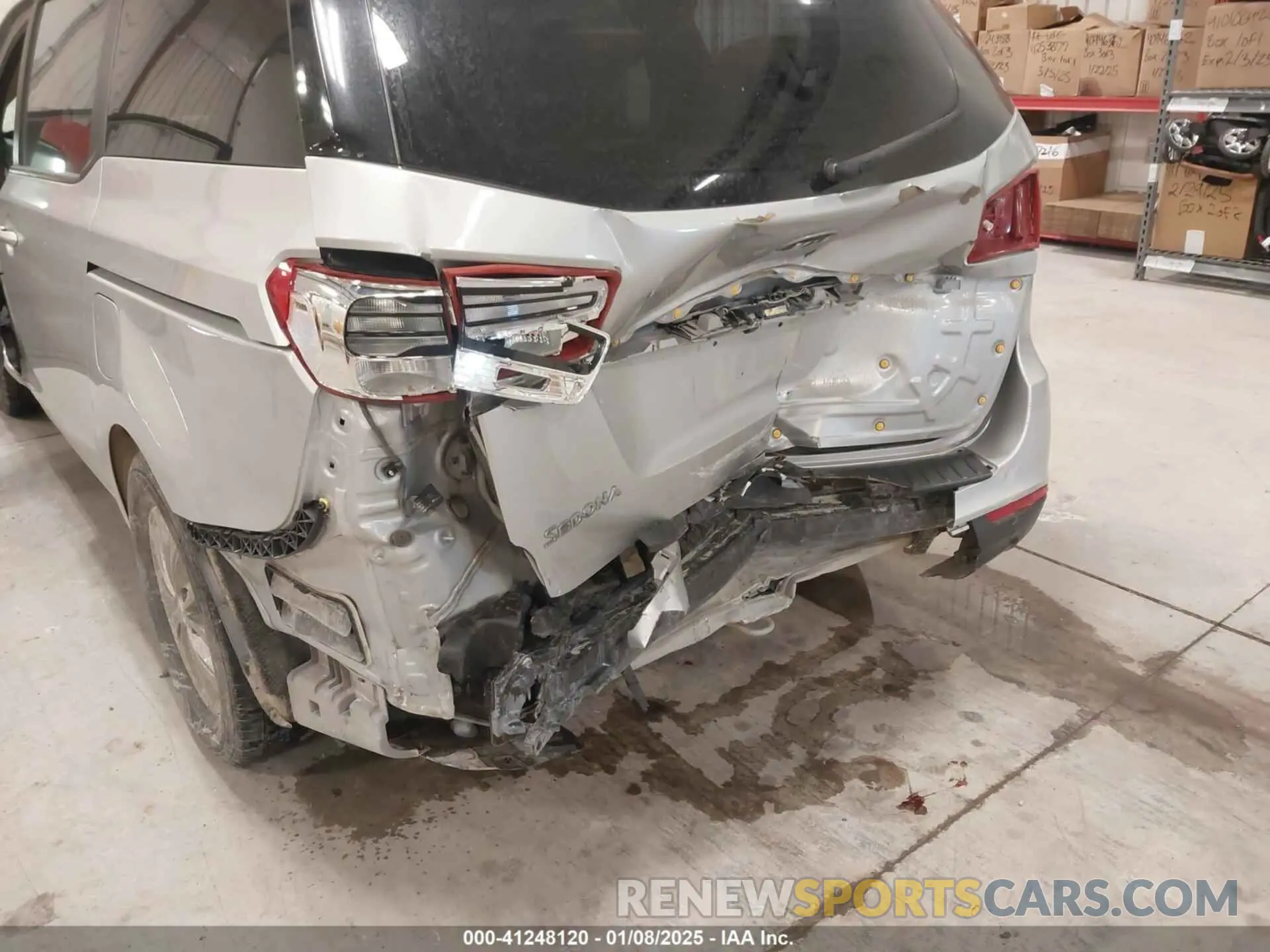 6 fotografías del automóvil dañado KNDMB5C18M6673537 KIA SEDONA 2021
