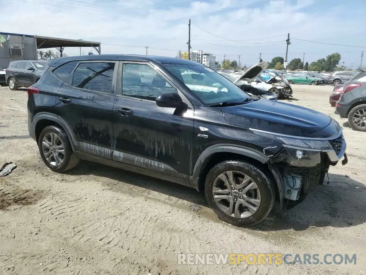 4 fotografías del automóvil dañado KNDEPCAA0M7141559 KIA SELTOS 2021