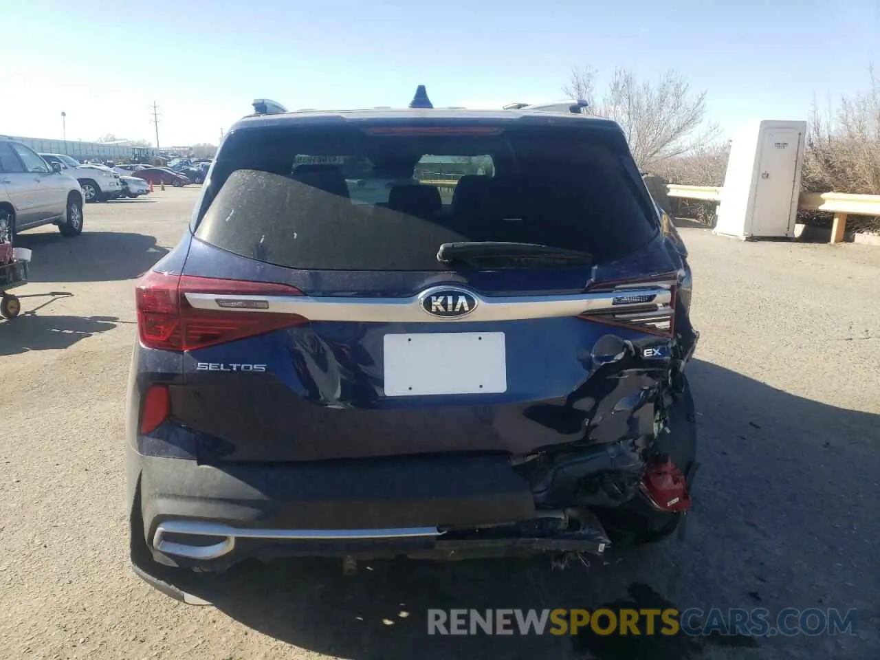 6 fotografías del automóvil dañado KNDERCAA1M7130483 KIA SELTOS 2021