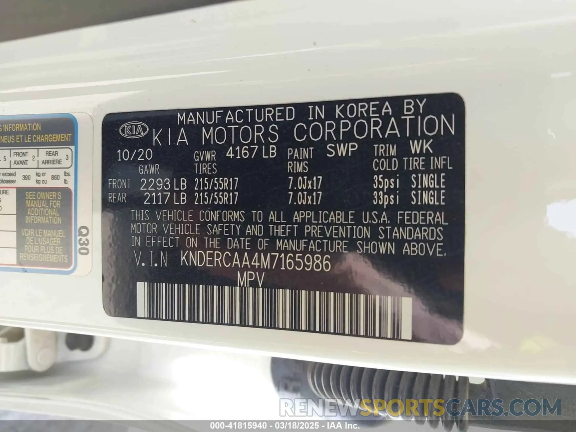 9 fotografías del automóvil dañado KNDERCAA4M7165986 KIA SELTOS 2021