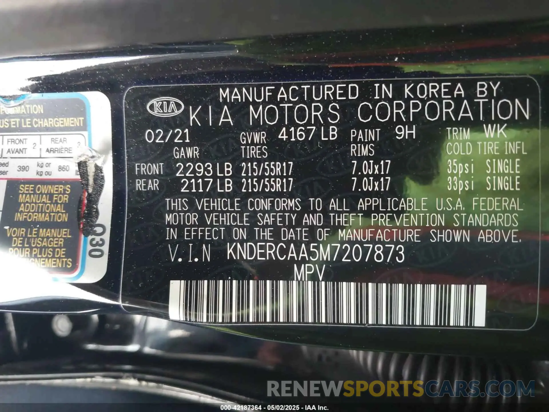 9 fotografías del automóvil dañado KNDERCAA5M7207873 KIA SELTOS 2021