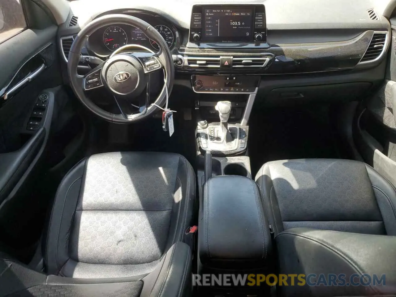 8 fotografías del automóvil dañado KNDERCAA6M7158246 KIA SELTOS 2021
