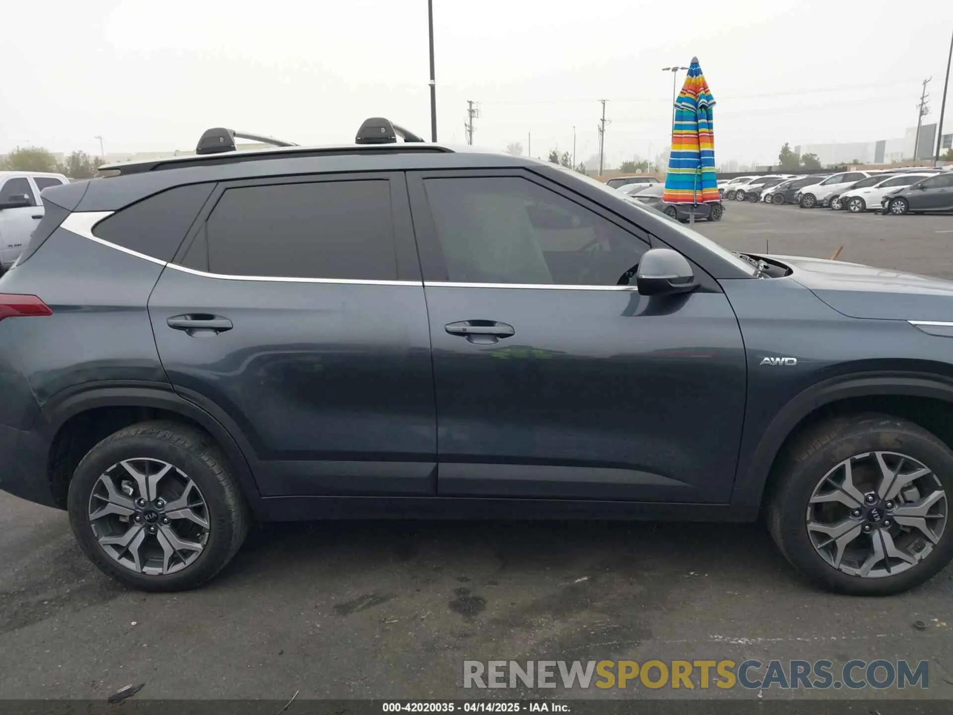 14 fotografías del automóvil dañado KNDERCAA7M7155081 KIA SELTOS 2021