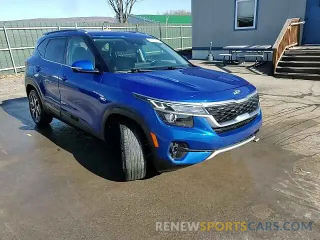 14 fotografías del automóvil dañado KNDERCAA8M7043440 KIA SELTOS 2021
