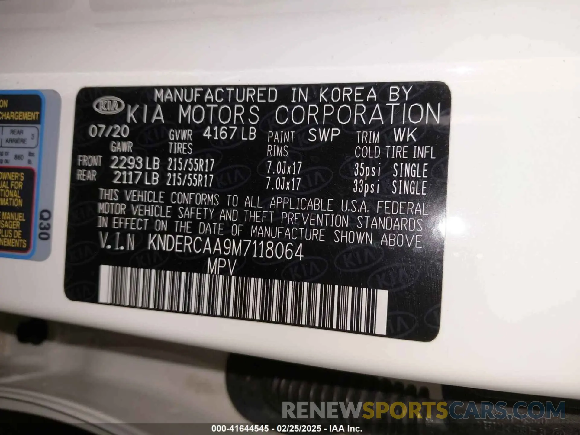 9 fotografías del automóvil dañado KNDERCAA9M7118064 KIA SELTOS 2021