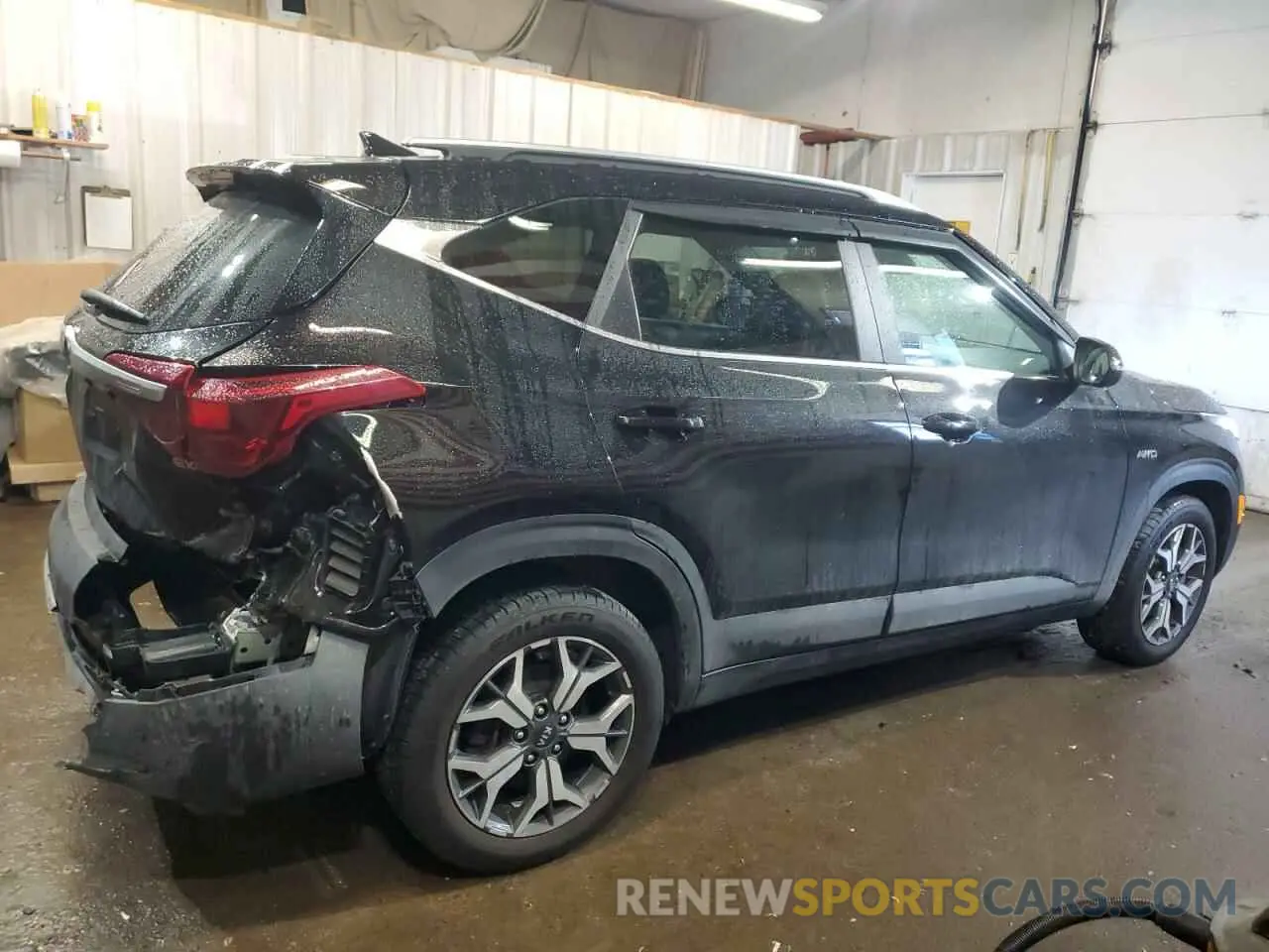 3 fotografías del automóvil dañado KNDERCAAXM7196935 KIA SELTOS 2021