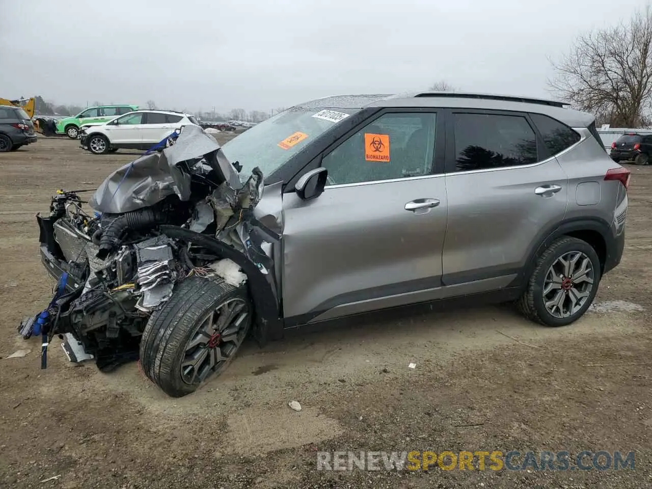 1 fotografías del automóvil dañado KNDETCA20M7124894 KIA SELTOS 2021