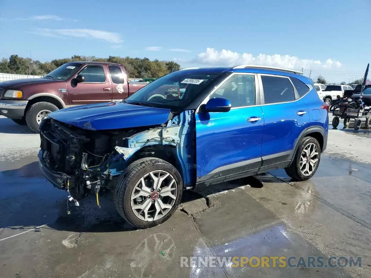 1 fotografías del automóvil dañado KNDETCA21M7072840 KIA SELTOS 2021