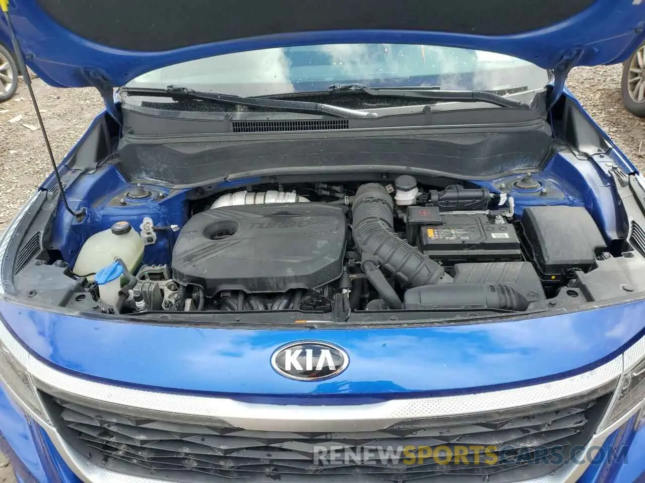 11 fotografías del automóvil dañado KNDETCA26M7081310 KIA SELTOS 2021