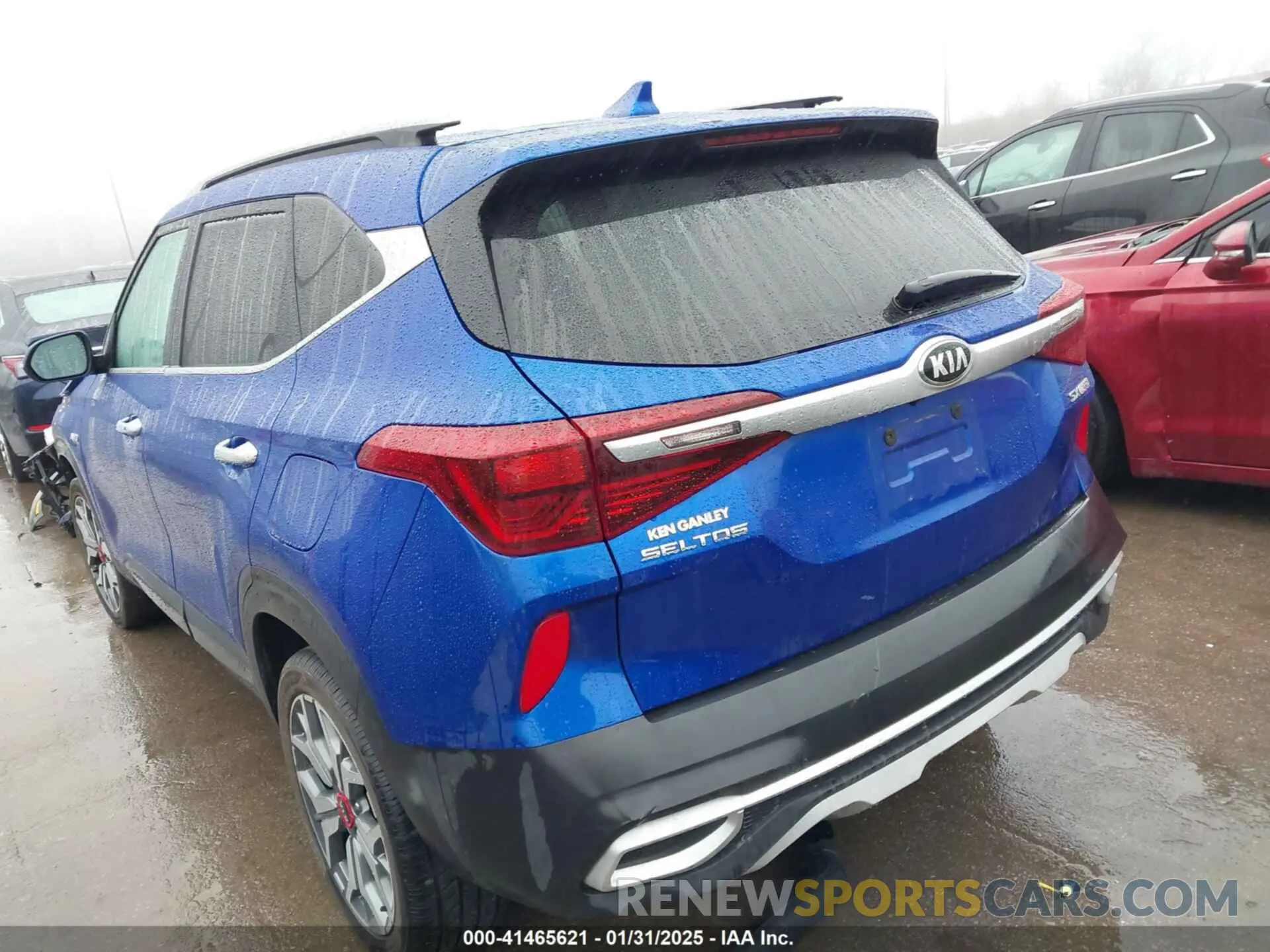 3 fotografías del automóvil dañado KNDETCA26M7106156 KIA SELTOS 2021