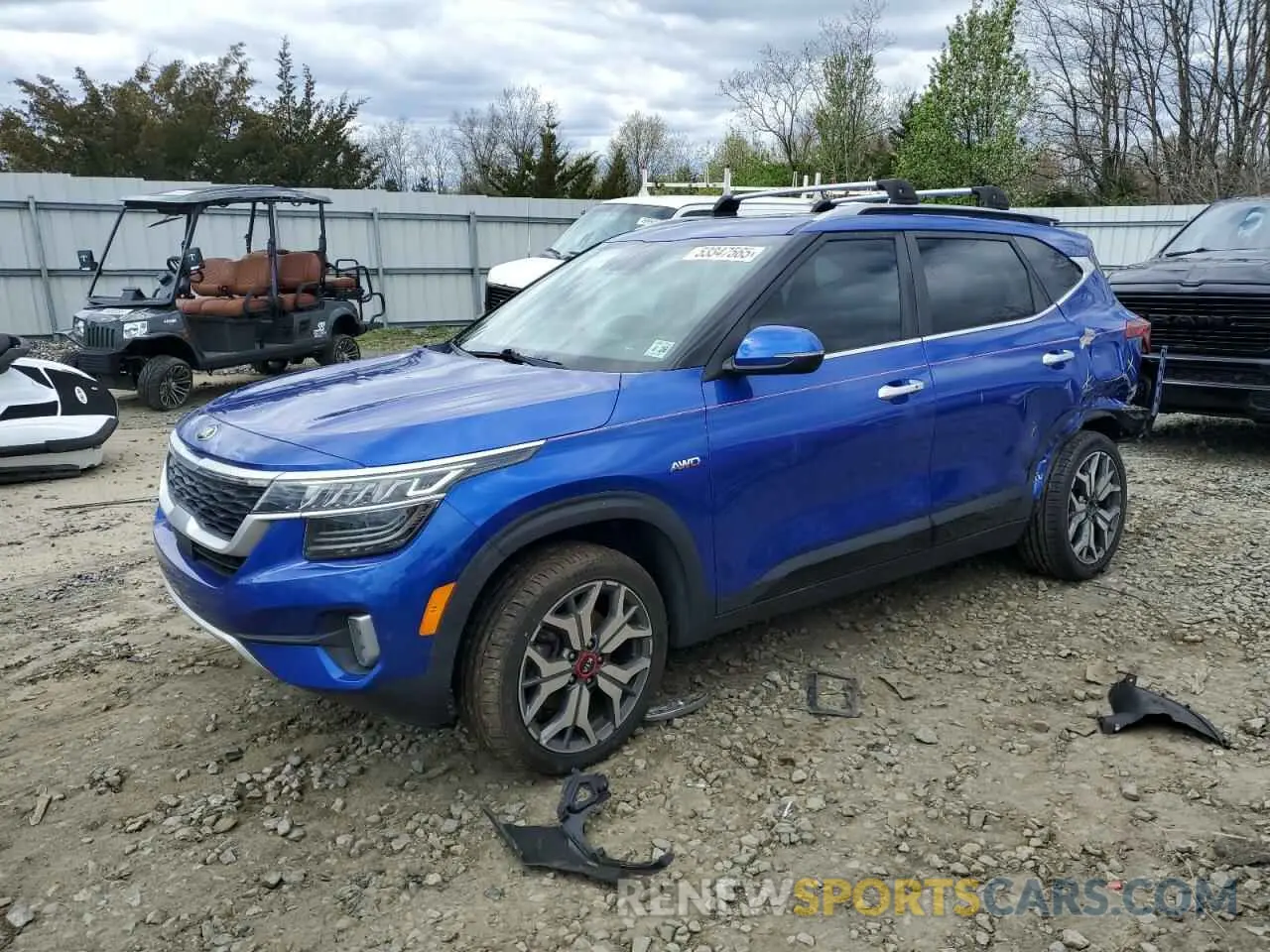1 fotografías del automóvil dañado KNDETCA28M7037129 KIA SELTOS 2021