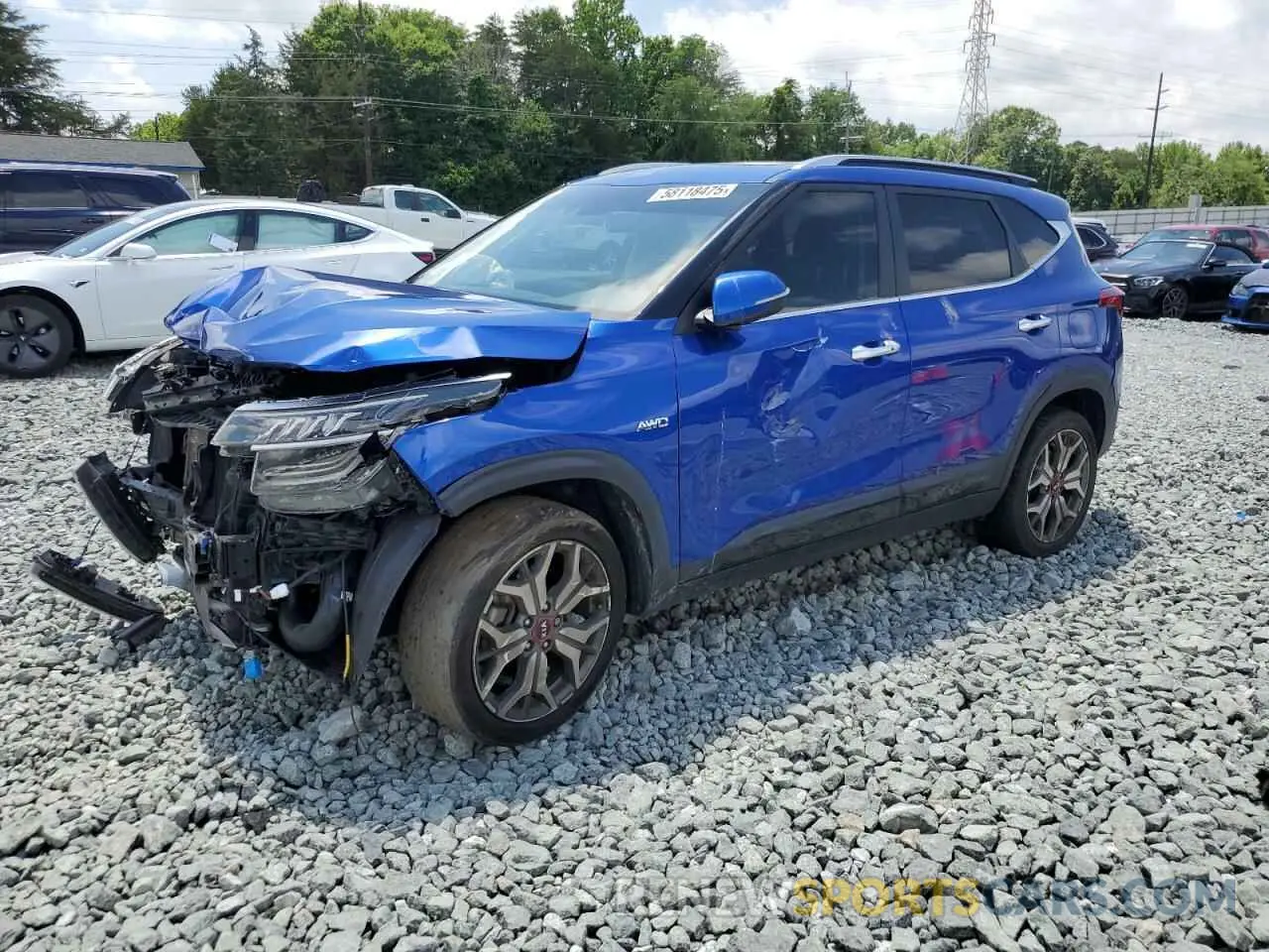 1 fotografías del automóvil dañado KNDETCA2XM7151794 KIA SELTOS 2021