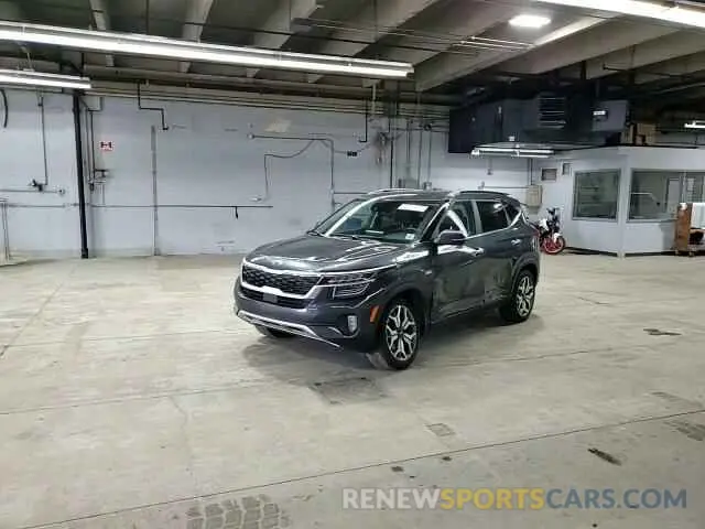 11 fotografías del automóvil dañado KNDETCA2XM7167199 KIA SELTOS 2021
