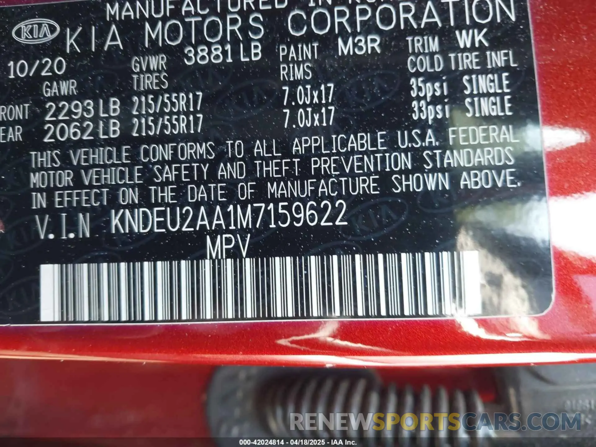 9 fotografías del automóvil dañado KNDEU2AA1M7159622 KIA SELTOS 2021