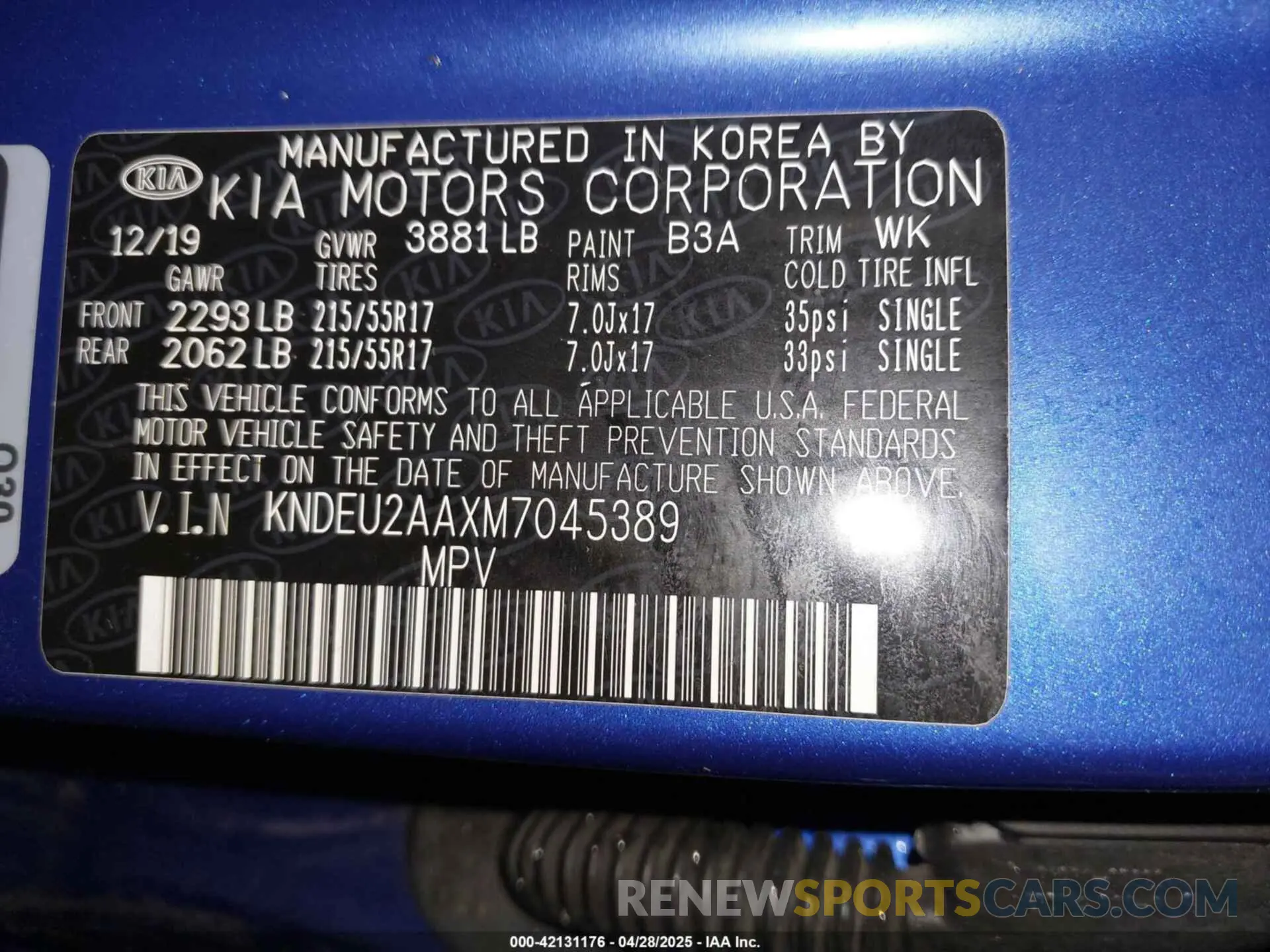 9 fotografías del automóvil dañado KNDEU2AAXM7045389 KIA SELTOS 2021