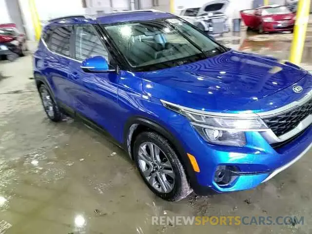 14 fotografías del automóvil dañado KNDEU2AAXM7106160 KIA SELTOS 2021