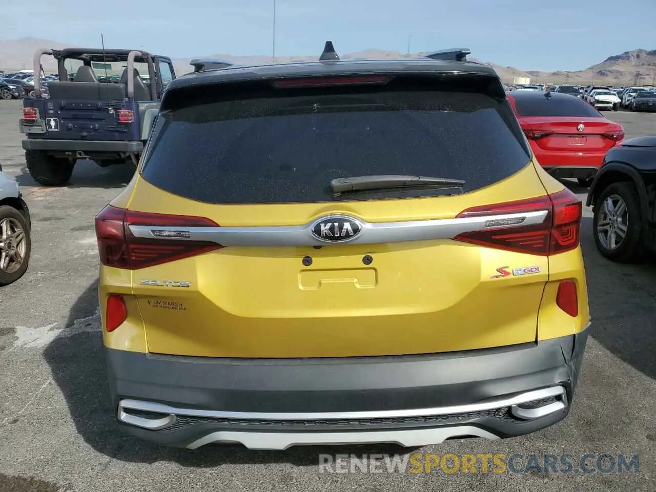 6 fotografías del automóvil dañado KNDEUCA26M7145942 KIA SELTOS 2021