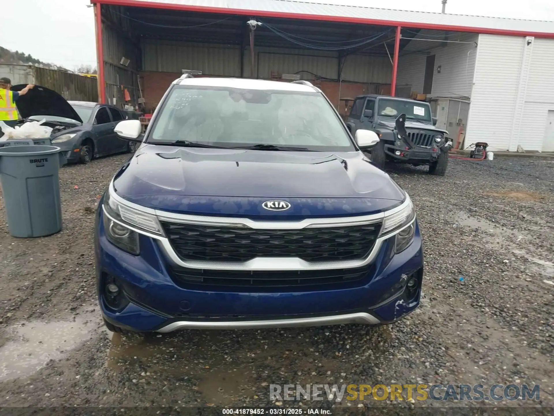 12 fotografías del automóvil dañado KNDEUCAA1M7088881 KIA SELTOS 2021