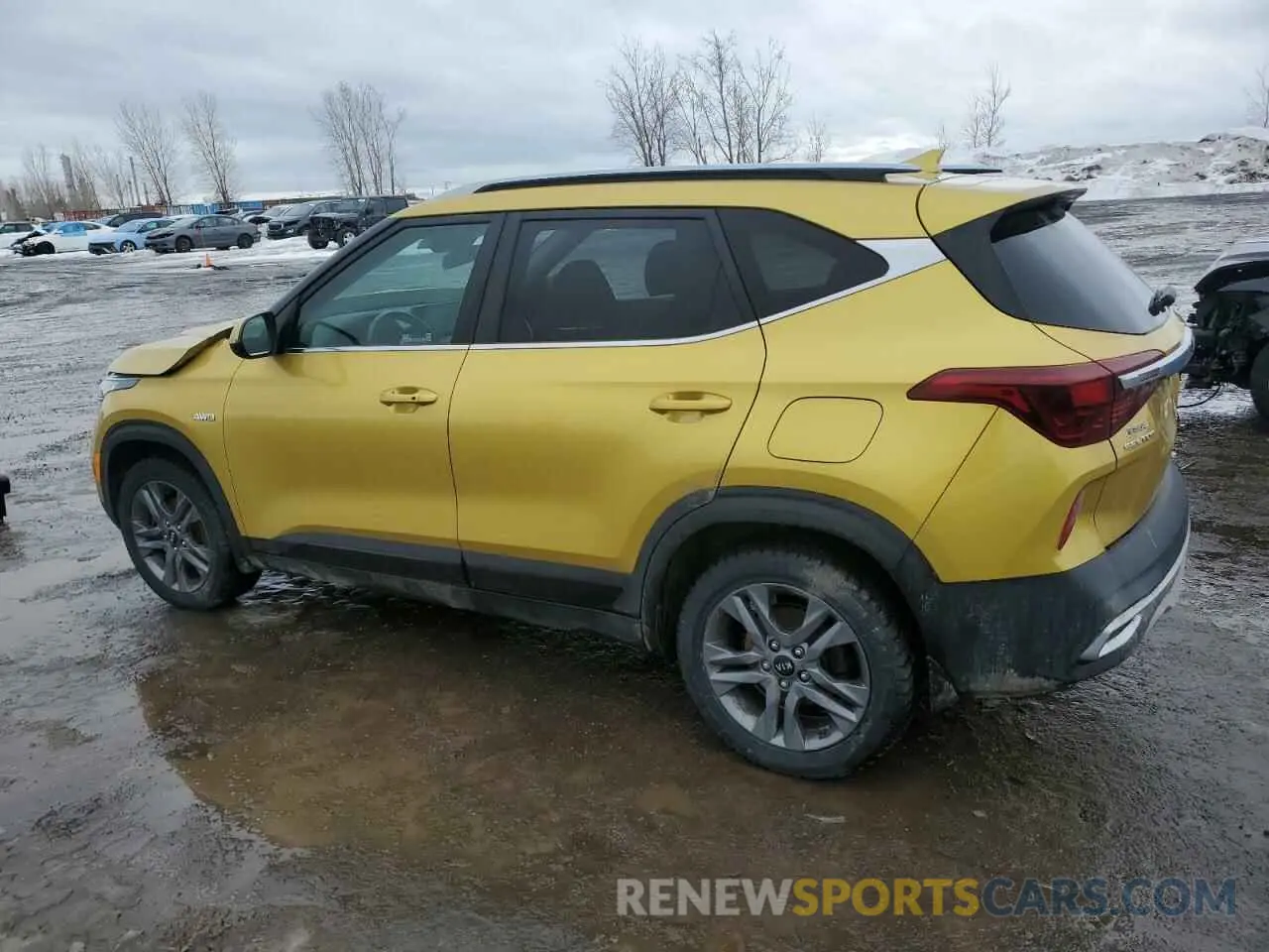 2 fotografías del automóvil dañado KNDEUCAA1M7138100 KIA SELTOS 2021
