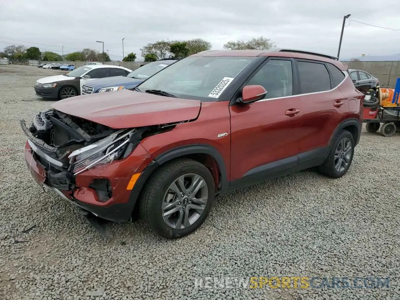1 fotografías del automóvil dañado KNDEUCAA1M7222062 KIA SELTOS 2021