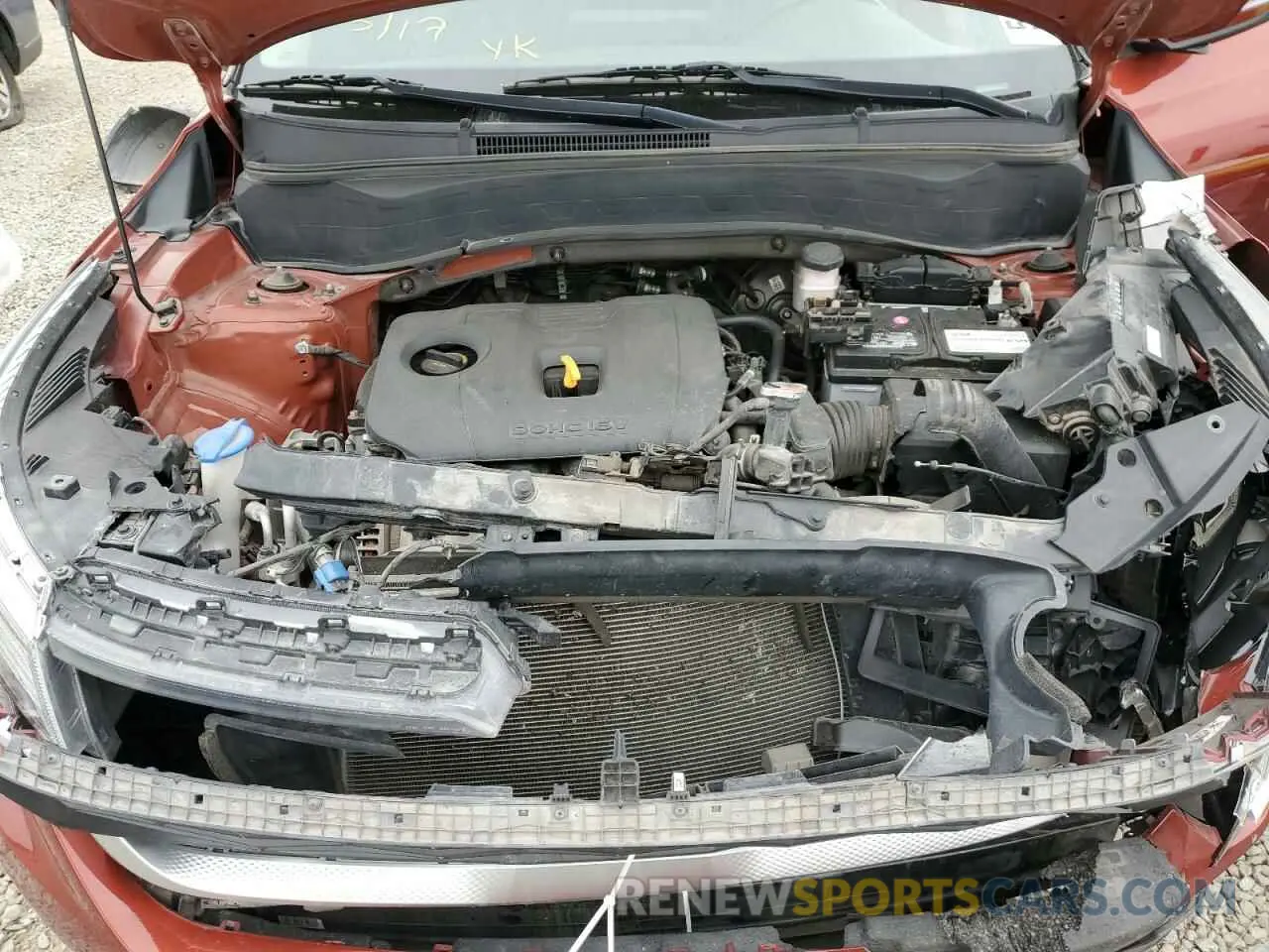 12 fotografías del automóvil dañado KNDEUCAA1M7222062 KIA SELTOS 2021