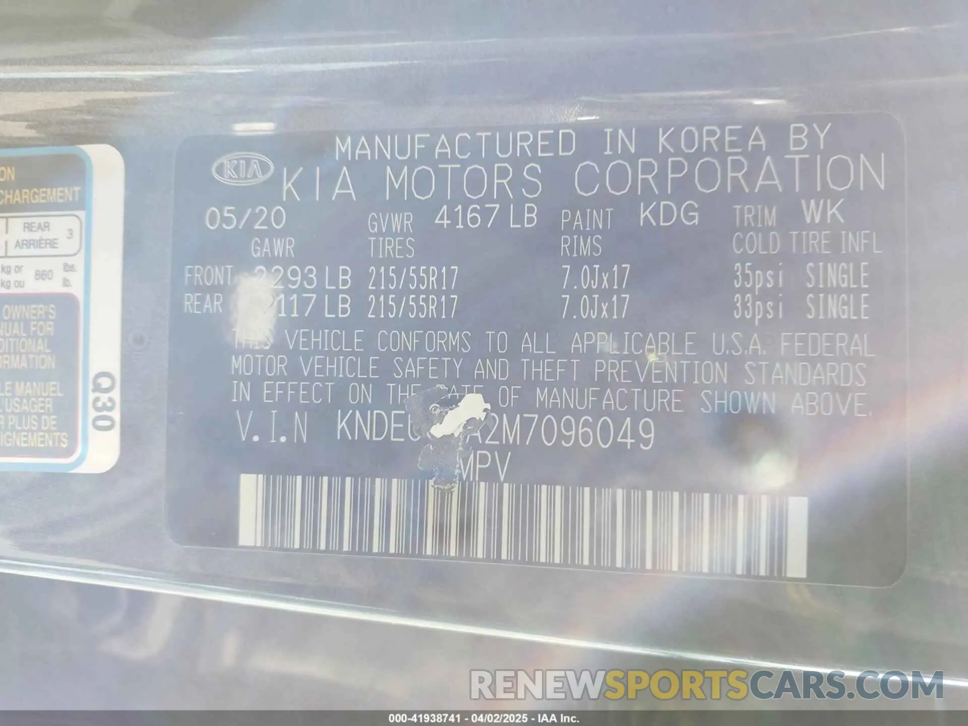 9 fotografías del automóvil dañado KNDEUCAA2M7096049 KIA SELTOS 2021