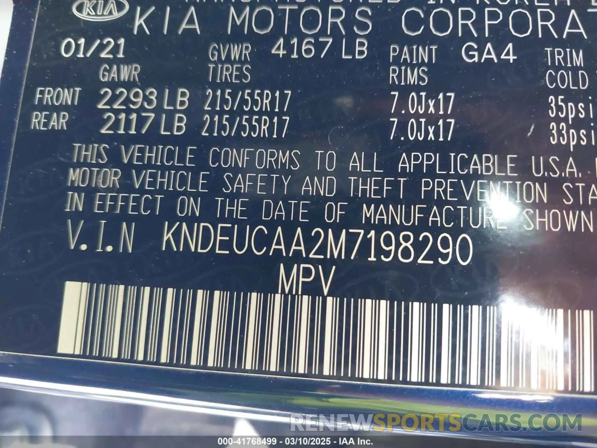 9 fotografías del automóvil dañado KNDEUCAA2M7198290 KIA SELTOS 2021