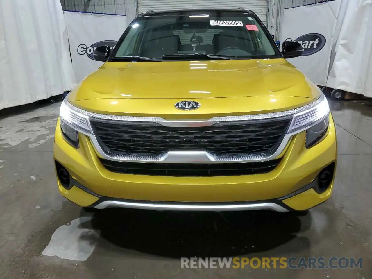 5 fotografías del automóvil dañado KNDEUCAA4M7223027 KIA SELTOS 2021