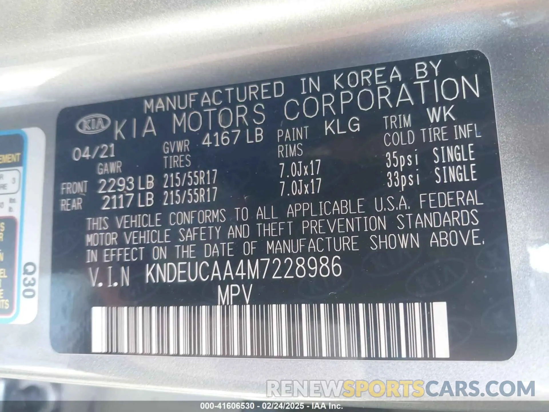 9 fotografías del automóvil dañado KNDEUCAA4M7228986 KIA SELTOS 2021
