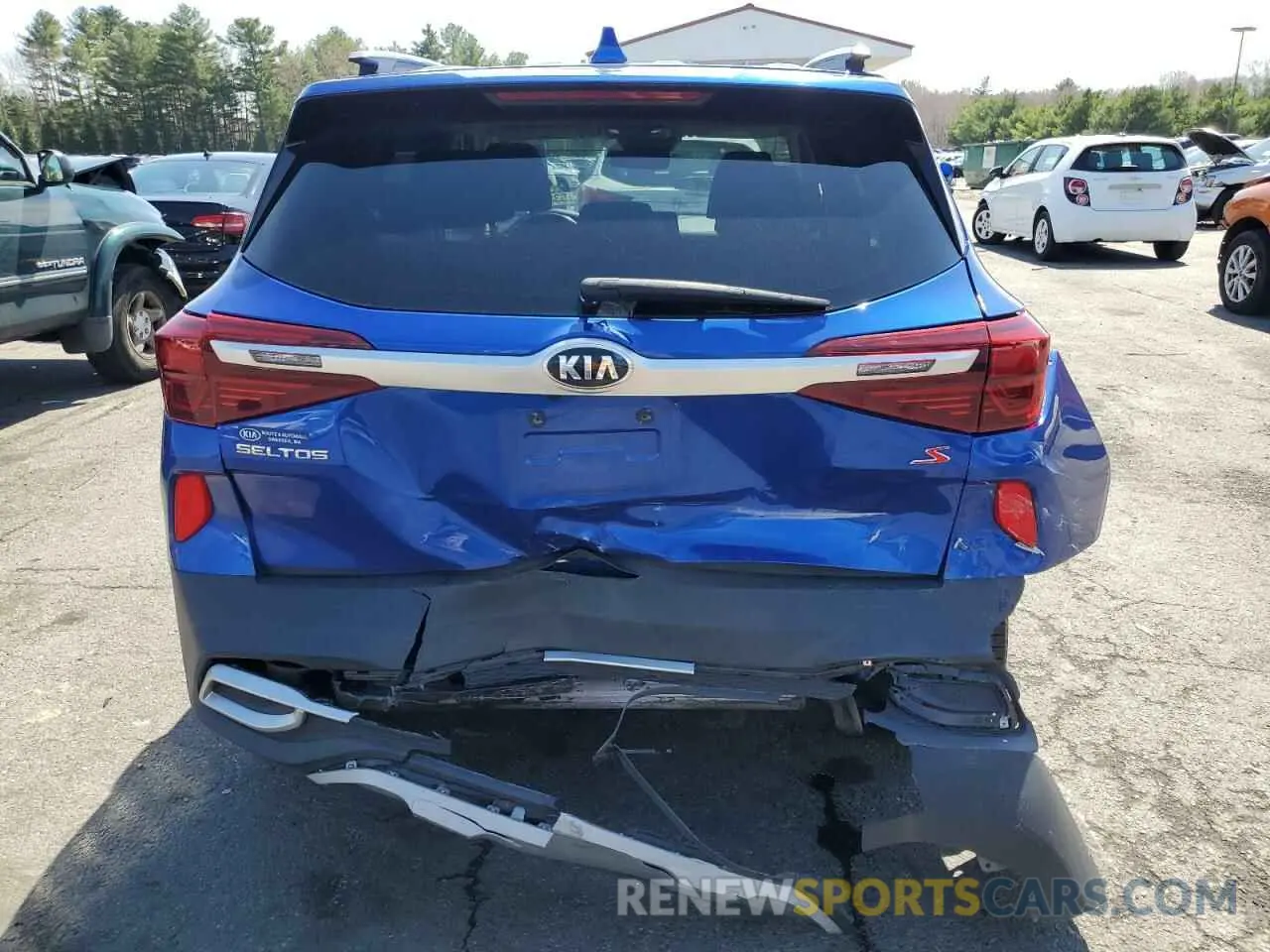 6 fotografías del automóvil dañado KNDEUCAA6M7100149 KIA SELTOS 2021