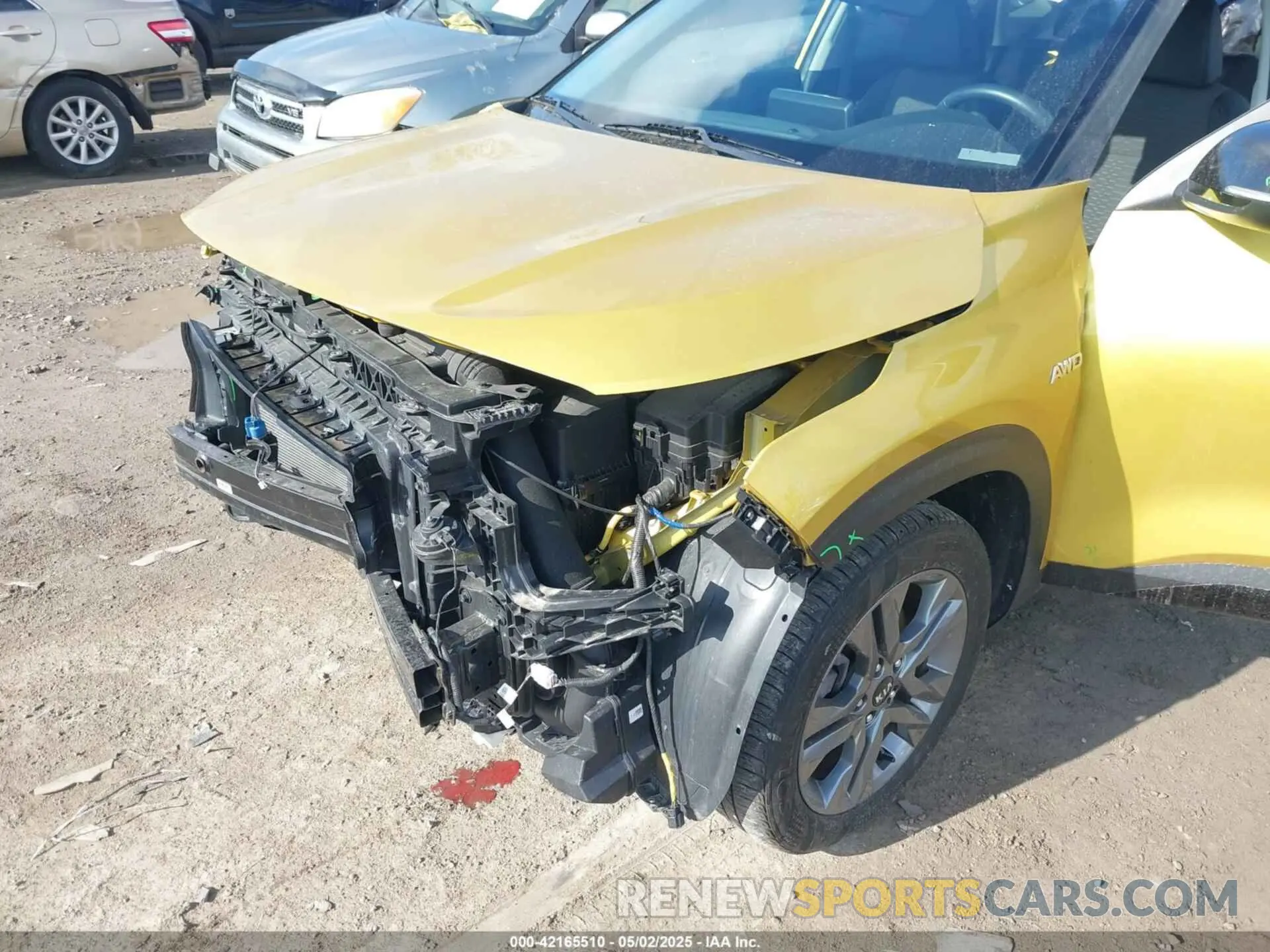 6 fotografías del automóvil dañado KNDEUCAAXM7169894 KIA SELTOS 2021