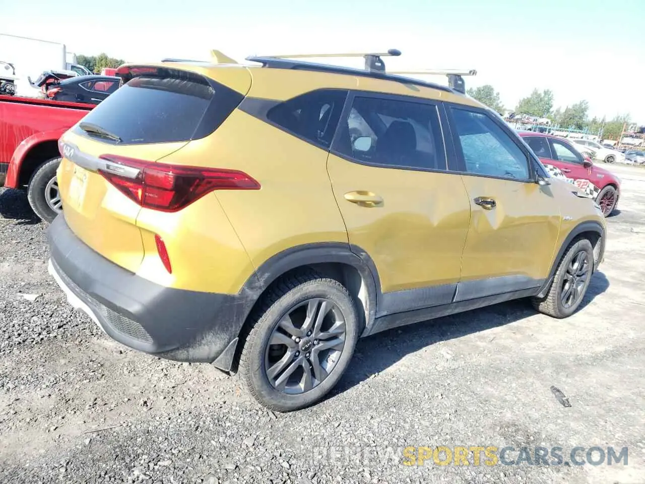 3 fotografías del automóvil dañado KNDEPCAA7N7263174 KIA SELTOS 2022