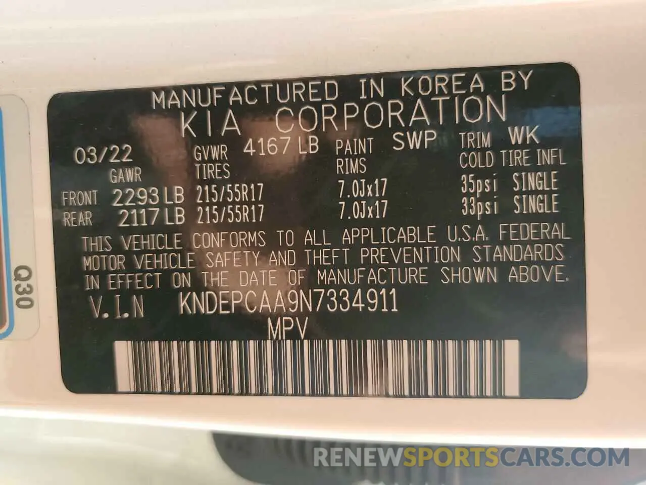14 fotografías del automóvil dañado KNDEPCAA9N7334911 KIA SELTOS 2022