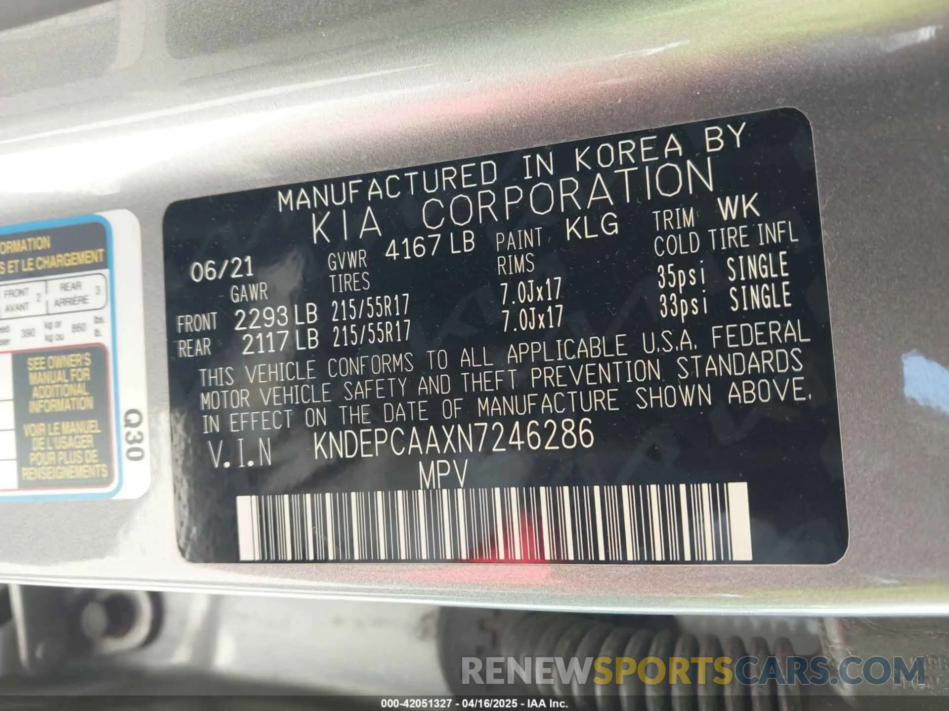 9 fotografías del automóvil dañado KNDEPCAAXN7246286 KIA SELTOS 2022