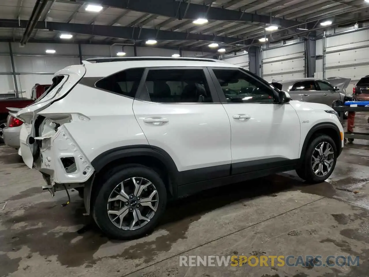 3 fotografías del automóvil dañado KNDERCAA2N7276621 KIA SELTOS 2022