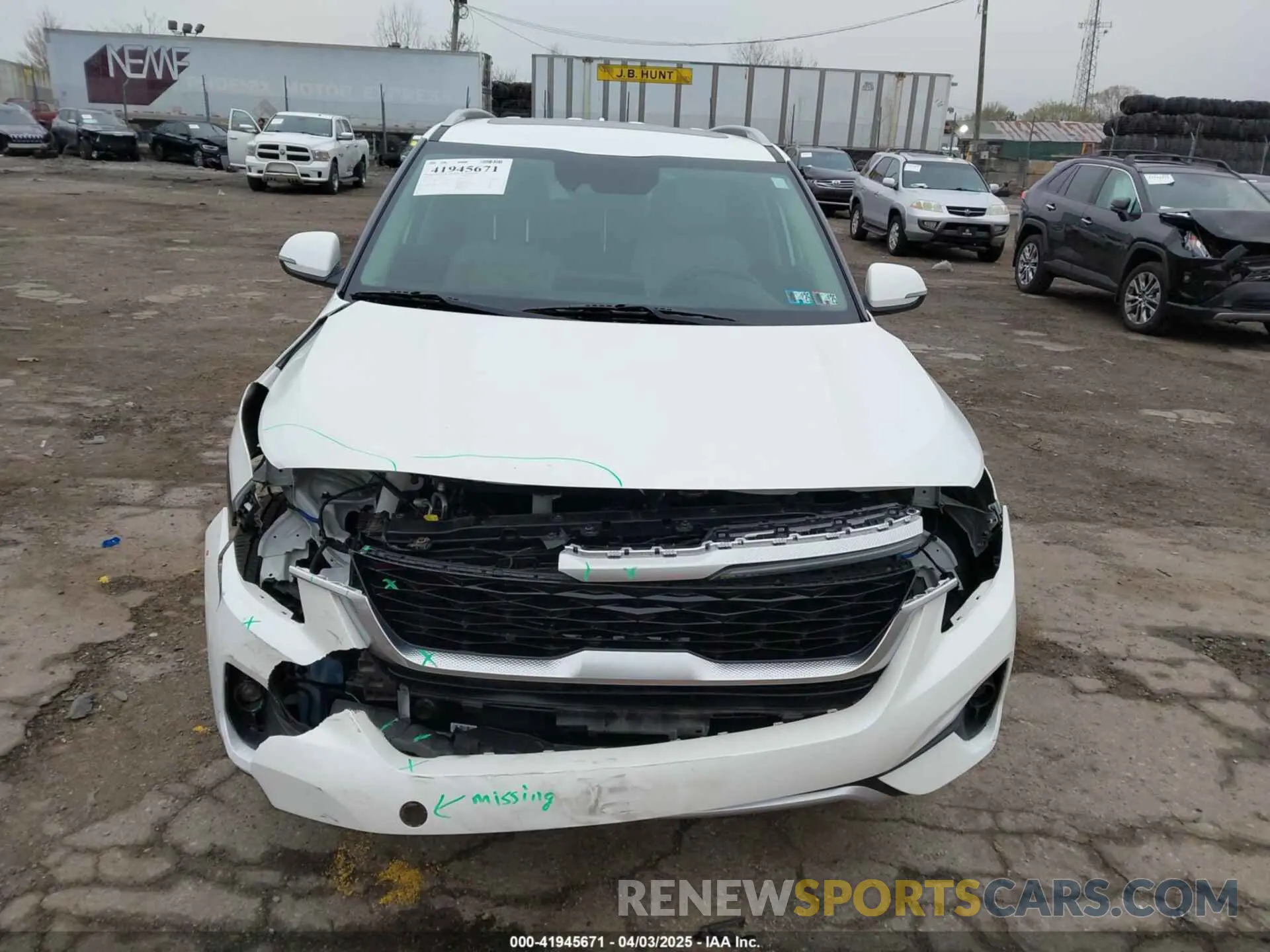 13 fotografías del automóvil dañado KNDERCAA6N7271678 KIA SELTOS 2022