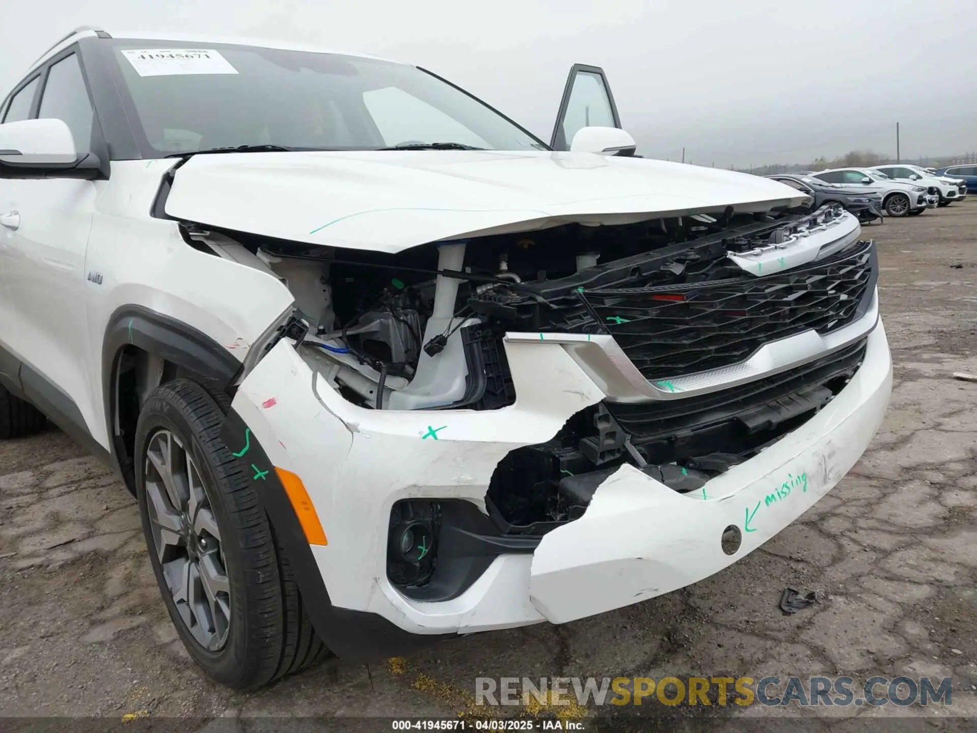 6 fotografías del automóvil dañado KNDERCAA6N7271678 KIA SELTOS 2022