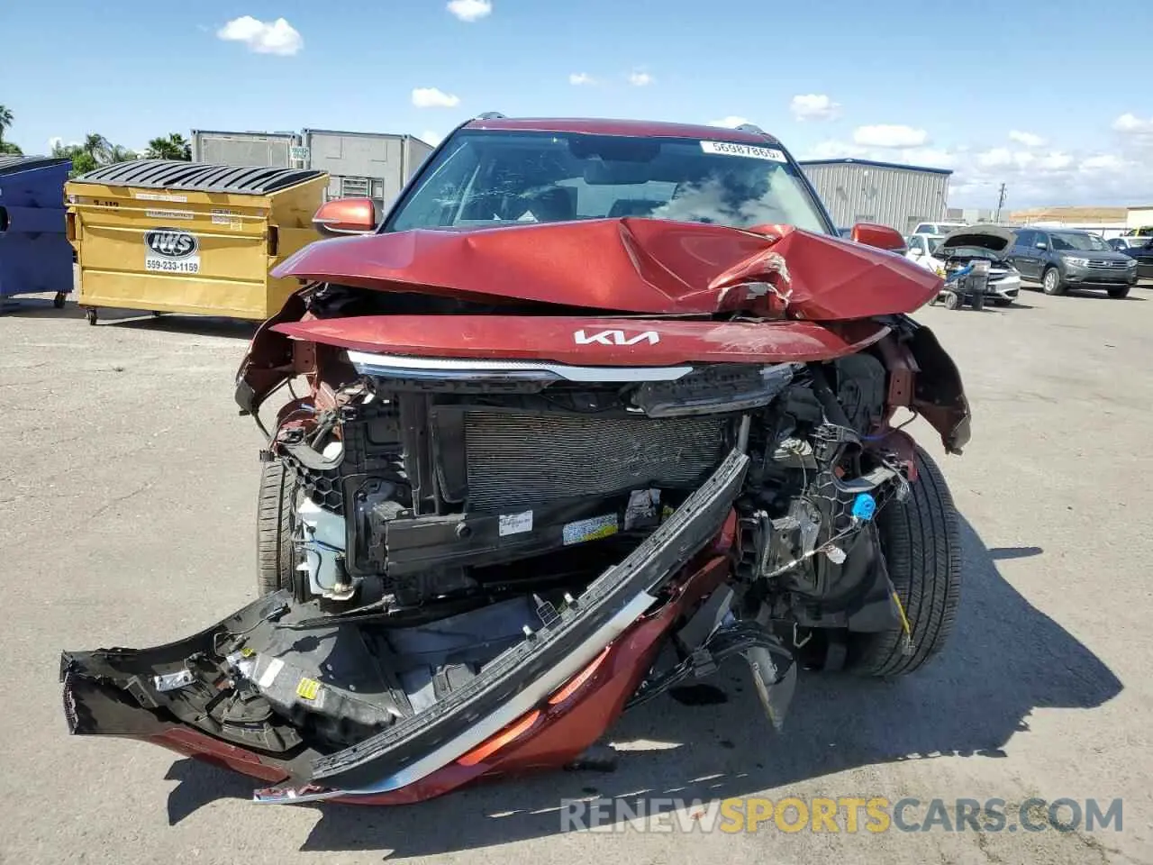 5 fotografías del automóvil dañado KNDEU2AA4N7260056 KIA SELTOS 2022